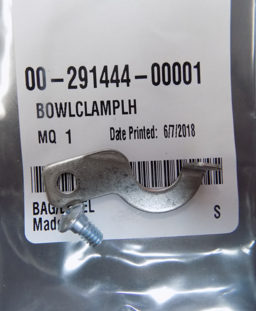 Hobart A200 Mixer L.H. Bowl Clamp 00-219444-00001 W/ Special Screw 00-244614